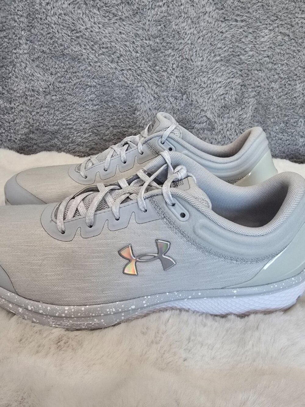 Under Armour Charged Escape 3 Evo Size 11 Gray/White Running Shoe 3023880-103